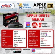 Terbaik Receiver TV Digital DVBT2 Apple Merah HD Matrix -