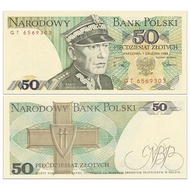 Brand New UNC Poland 50 Zlotte Banknotes Foreign Coins 1988 P-142c