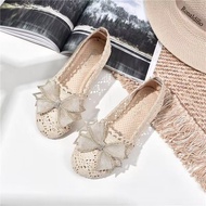 Pointed Flat Shoes  New All-match Plus Size Boat Shoes Wedding Shoes soft-soled Shoes Rhinestone Pansy Shoes