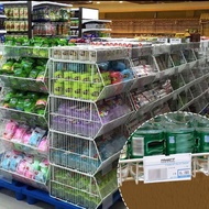 140PC 8X4.2cm Clear Plastic Label Holders for Wire Shelf Retail Price Label Basket Labels for Storag