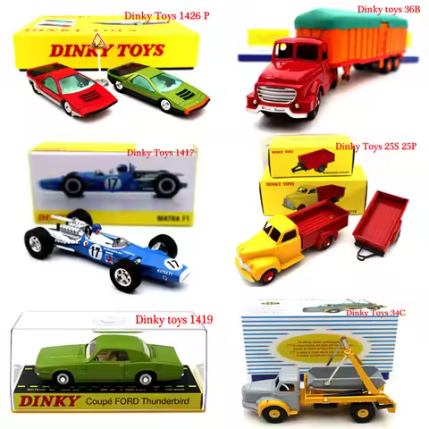 DeAgostini Atlas Dinky Toys Series Truck Engineering Vehicle Racing Car Fire truck Diecast Models Co