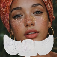 [READY STOCK] 6 Sheets Glitter Freckles Stickers, Creative Heart Star Pattern Fake Freckles Stickers