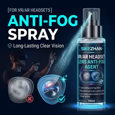VR AR Lens Anti-Fog Spray Defogger Long Lasting Clear Vision Cleaner for Meta Quest 3 PSVR2 Pico 4 S