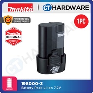 MAKITA 198000-3 BATTERY PACK LI-ION 7.2V BL0715 FOR TD020DSW / DF012DSE