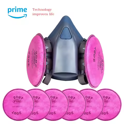 7502 2091 2135 P100 Industry Work Mask 7 In 1 Suit Paint Dust Mask Respirator Spray Dust Respirator