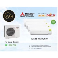 MITSUBISHI ELECTRIC STARMEX SYSTEM 4 INVERTER AIRCON WITH INSTALLATION (5 TICKS)