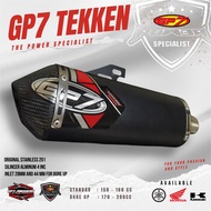 GP7 TEKKEN BLACK EXHAUST GP7 EXHAUST KLX D-TRACKER CRF 150 WR155