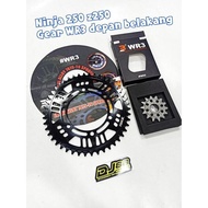 Good Gear Package Wr3 Ninja 250R Ninja 250 Fi Old Z250 Fi Front Rear Gear Best Seller