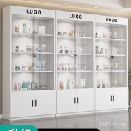 Display Cabinet Product Cabinet Glass Door Gift Beauty Salon Container Cosmetics with Lock Showcase 
