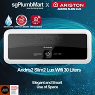 Ariston Slim 2 Lux 30 WiFi Enabled Storage Water Heater x sgPlumbMart Slim2 Lux Wifi 30