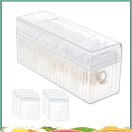 Acrylic Jewelry Box Organizer, with 20 Portable Anti Tarnish Jewelry Bags, Travel Jewelry Organizer,