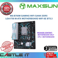 Maxsun B760M Gaming Gank DDR5 LGA1700 Motherboard WiFi 6E BT5.3 Combo Package