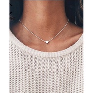 [Xi Decoration Huamei] BC007 Clear Love Simple Style Necklace Metal Versatile Three-Dimensional Girl