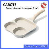 CAROTE Sunny-side-up frying pan 3in1 Two-hole round frying pan / Direct from JAPAN