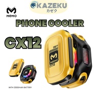 Phone Cooler MEMO CX12 Gaming Mute Dissipate Fan Cooling Radiator Magnetic/Back Clip 2 in 1 RGB Ligh
