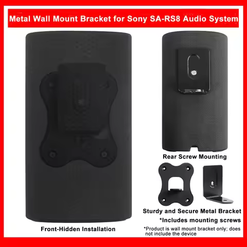 Wall Mount Bracket For Sony SA-RS8 Speakers Rear Surround Sound& Bookshelf Speakers Metal Home Theat