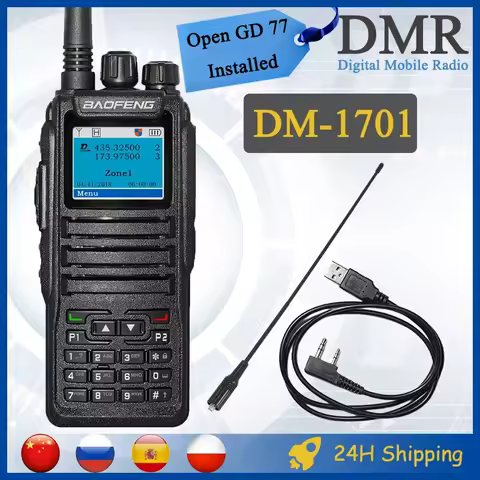 Baofeng Dmr 1701 Open Gd77 Digital Walkie Talkie Dual Mode Analog Two Way Radio Open Gd77 Dual Time 