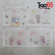 A5 Zipper Folder Plastic Zipper Folder 41375 Type Class A5 (030A,031A)