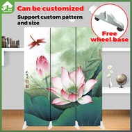 (3/4/5/6 Fold) wall divider screen partition movable foldable decorative wall simple bedroom partition living room divider