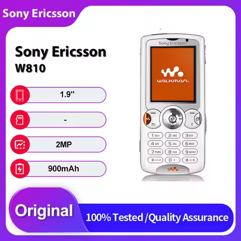 Original Unlocked Sony Ericsson W810 W810i W810C 2G Bluetooth 900mAh 2MP Mobile Phone