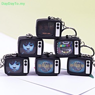 DayDayTO TV Keychain Horror Atmosphere TV Keychain Pendant Simulation TV Pendant Bag Pendant MY