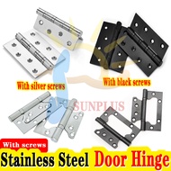 (Per pair, 2pcs) Door hinges Best Stainless Steel  Door Hinge Heavy Duty Bearing Bisagra for door