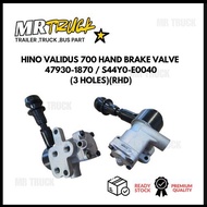 Hino Validus 700 hand brake valve - 47930-1870 / S44Y0-E0040 (3 holes)(RHD)