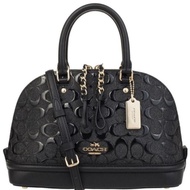 Coach Mini Sierra Satchel In Signature Debossed Patent Leather(55450)