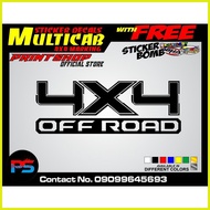 ◫ Multicab 4x4 marking Sticker Decals Set cut-out vinyl
