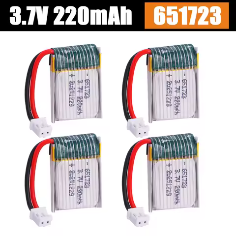 3.7V 651723 220mah for H20 S8 M67 U839 RC Quadcopter helicopter spare parts 3.7V LiPo battery for H2