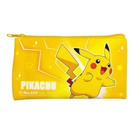 日本 T's Factory X POKEMON 寵物小精靈 Pikachu 比卡超 黃色皮革 筆袋