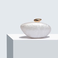 2025 ออกแบบใหม่กระเป๋าสําหรับสตรี-อินเทรนด์อะคริลิคคลัทช์พร้อมโซ่Elegant Ellipseไหล่กระเป๋าสําหรับงา