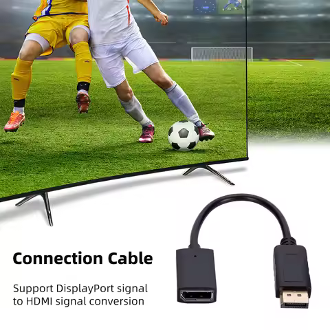 DP Male To Female Connection Cable Mini DP To HDMI-compatible Signal Converter Cable Support DP V1.2