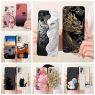 For Oppo A94 5G Case CPH2211 Cool Owl Dragon Painted Cover Soft TPU Phone Case For Oppo A94 A 94 Opp