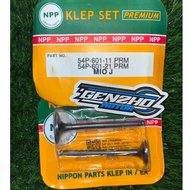 NPP VALVE SET IN EX MIO J/FINO 115/MIO GT 115/XRIDER 115 Code 54P (1 SET CONTAINS 1IN 1EX)