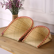 Bamboo Woven Dustpan Bamboo Basket Bamboo Sieve Farm Handmade Green Skin Bamboo Basket Kitchen Washi