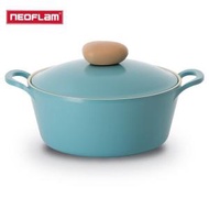Neoflam - Retro水晶公主超級不沾鍋-湯鍋22cm-含鍋蓋(藍色) 煤氣爐專用EC-RD-C22-B