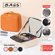 TheBags Multifunction Makeup Cosmetic Bag LED Mirror Portable Hand Held Large Professional Bag Beg K