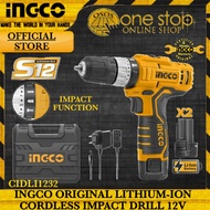 INGCO Cordless Impact Drill 12V Lithium-Ion CIDLI1232 •OSOS•