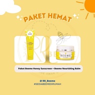 (RESELLER RESMI) PAKET LENGKAP BEEME NOURISHING BALM + HONEY SUNSCREEN SPF 30 + NATURAL SOAP 3 IN 1 