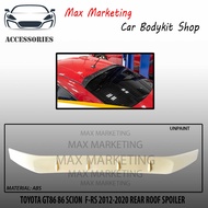 TOYOTA GT86 86 SCION F-RS 2012-2020 REAR ROOF WING SPOILER ABS SKIRT LIP BODYKIT