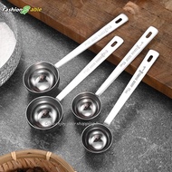 FAMY 15/30ml Stainless Steel Coffee Scoop Measuring Spoon Milk Coffee Bean Spoon Long Handle Coffee 