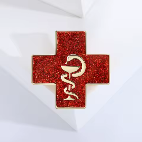 Doctors, nurses, medical students, badges, white coats, brooches, clothing accessories