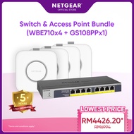 NETGEAR WiFi 7 2.5G Wireless Access Point Bundle (WBE710 + 1 x GS108PP)