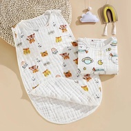 Baby Sleep Sack Sleepping Bag Unisex Sleeveless Cotton Wearable Blanket Suit Summer Soft Sleep Sack 