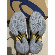 sepatu asics sky elite ff 2 low white/pure gold