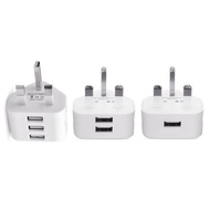 Universal Usb Uk Plug 3 Pin Wall Charger Adapter With Usb Ports Travel Charger C