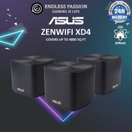 Asus ZenWiFi AX XD4 Mini Black 3-Pack AX1800 WiFi 6 Mesh