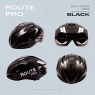 New!! Route Pro 2025 หมวกมาตรฐานความปลอดภัยยุโรป สวมใส่สบาย ระบบล็อคแม่เหล็ก FidLock ฟองน้ำ Ionic+ ป