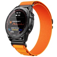 สายรัดวนไนลอนอัลไพน์สำหรับ Garmin Fenix 7X 6X6S Pro 6 7 Easyfit สายรัดข้อมือ Fenix 5 5X 5S Plus 5S Plus สายรัดข้อมือนาฬิกาอัจฉริยะ Correa BELT